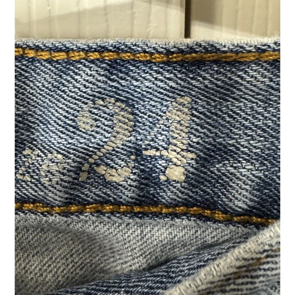 J.Crew Women’s Jean Shorts 24 MICRO MINI Denim Cutoff Raw‎ Hem Frayed 3” Inseam